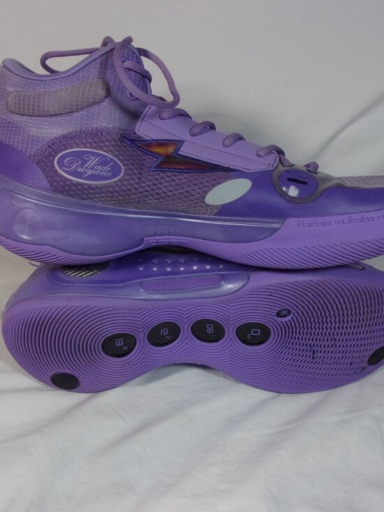 WAY OF WADE 10 LAVENDER/PURPLE COLORED MEN\'S BASKETBALL SHOES SIZE 14 main image 4